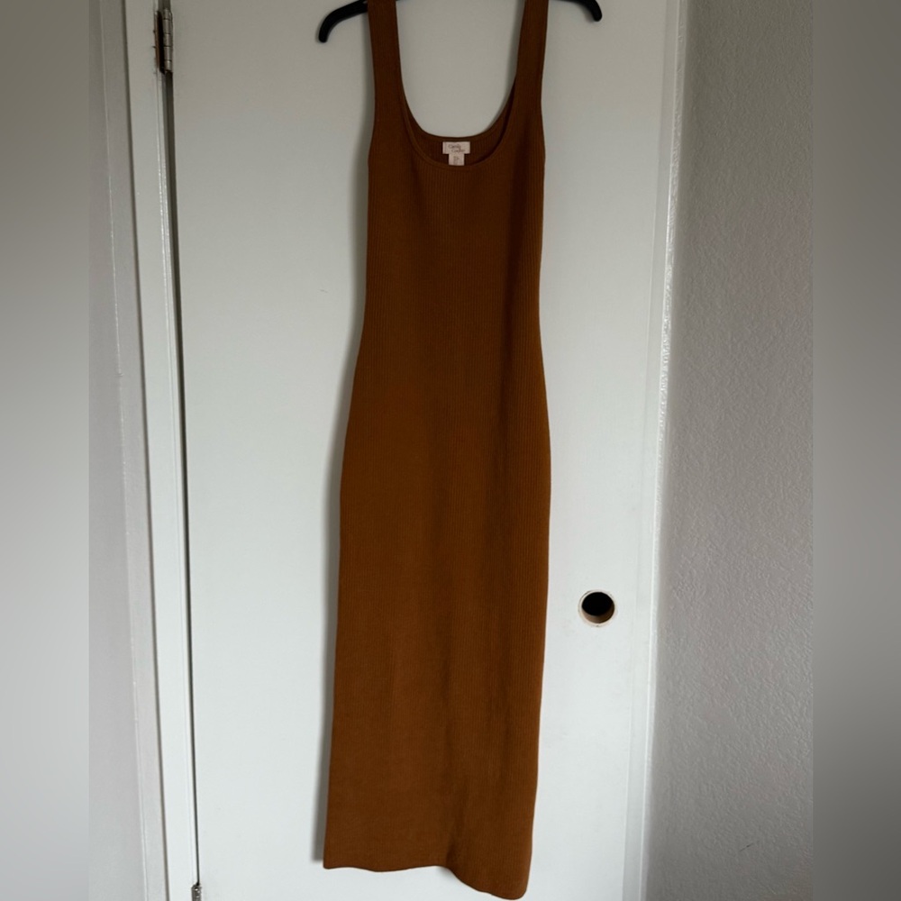 Camila Coelho Tan Midi Dress